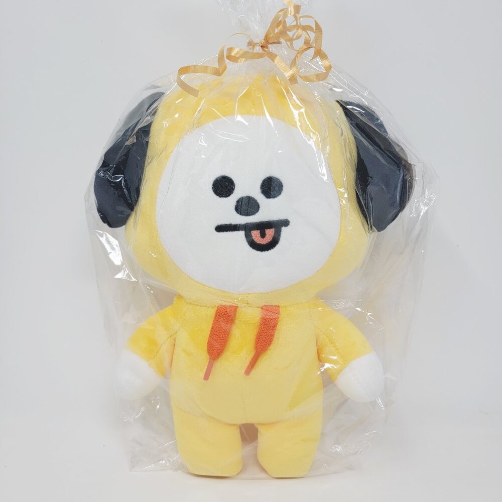 BT21 CHIMMY Plush by Aurora – 10" Tall – Yellow Hoodie